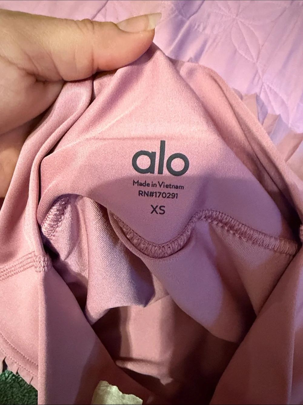 ALO Yoga Lavender Pleated Skater Skirt
